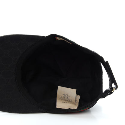 Gucci Monogram Web Baseball Hat M Black 5 of 7