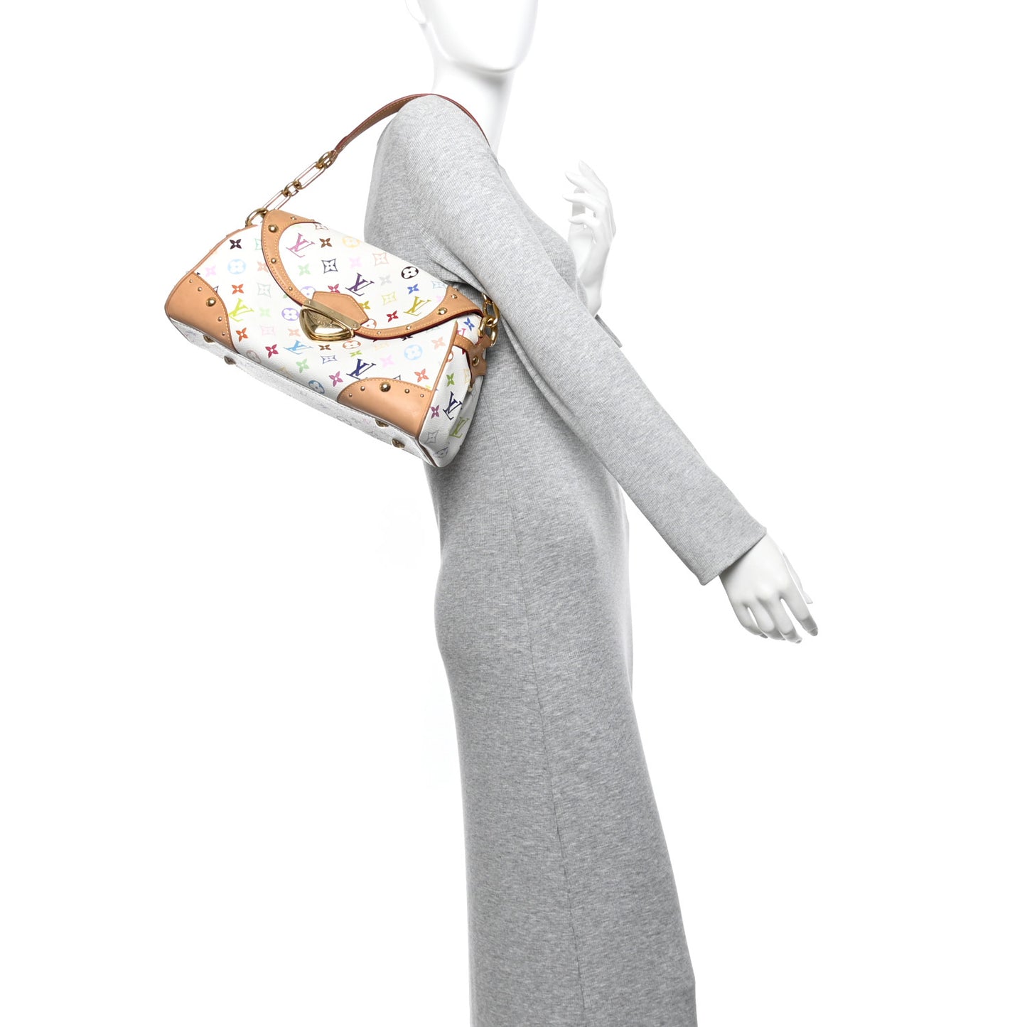 Monogram Multicolor Beverly MM White