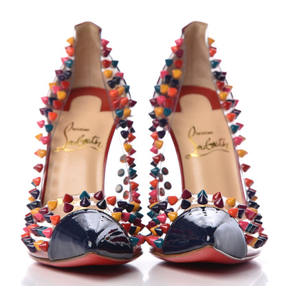 Christian Louboutin Patent PVC Spike Me 100 Pumps 35.5 Multicolor 2 of 7