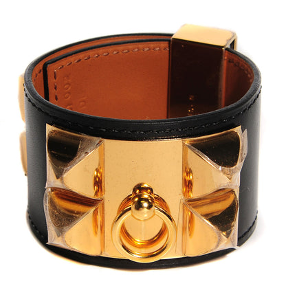 Hermes Chamonix Collier De Chien CDC Bracelet Small Black 1 of 6