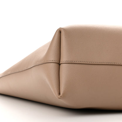 Saint Laurent Calfskin North-South Shopping Tote Dark Beige 11 of 12