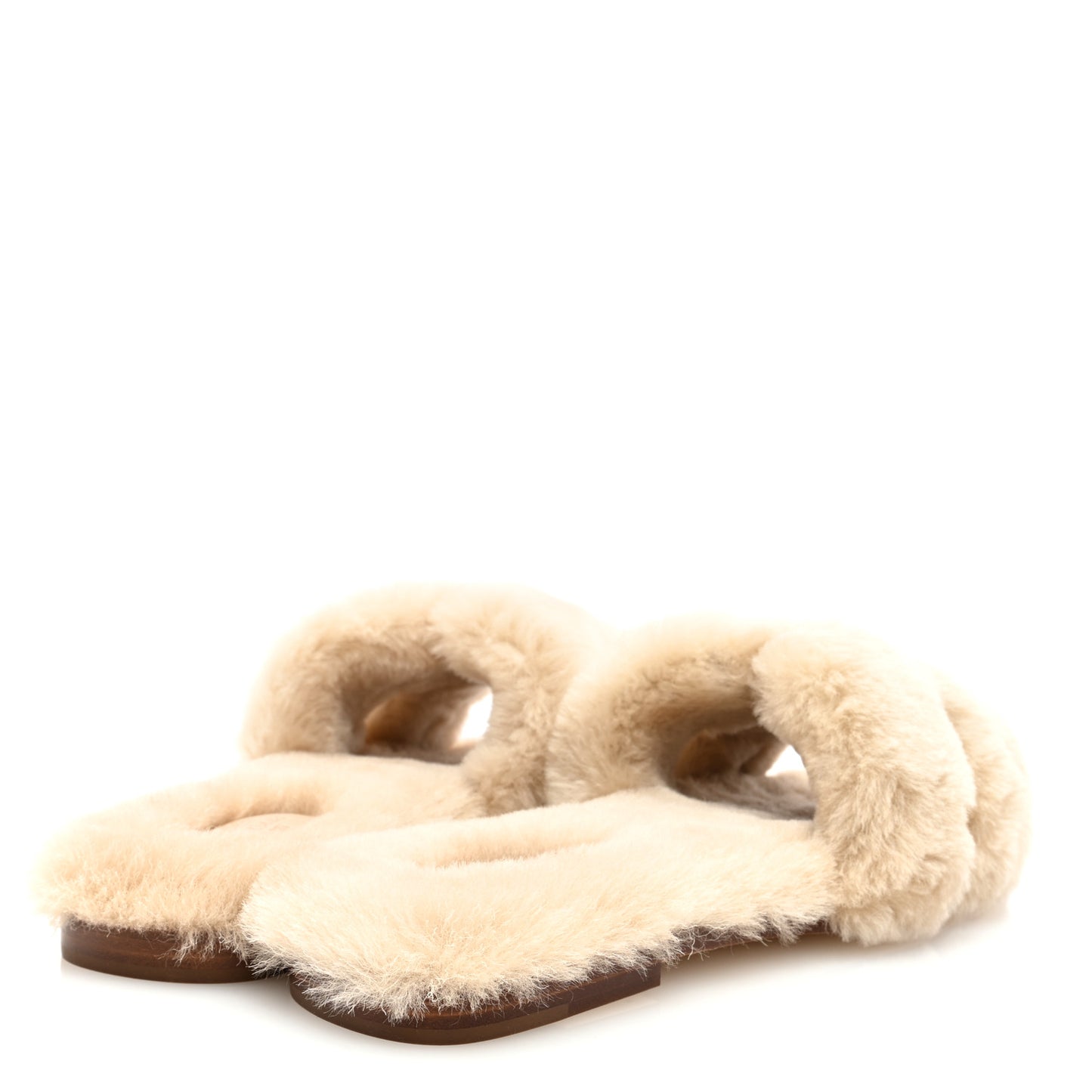Woolskin Oran Sandals 38.5 Beige Argile