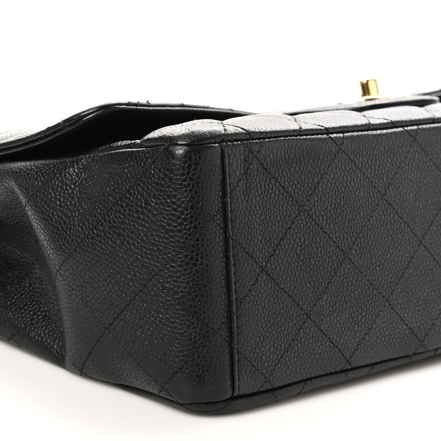 Caviar Quilted Maxi Single Flap Black