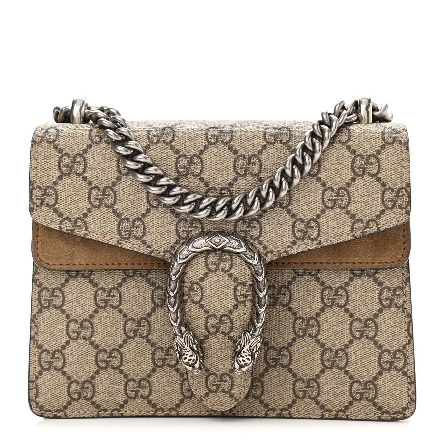 GG Supreme Monogram Mini Dionysus Shoulder Bag Taupe