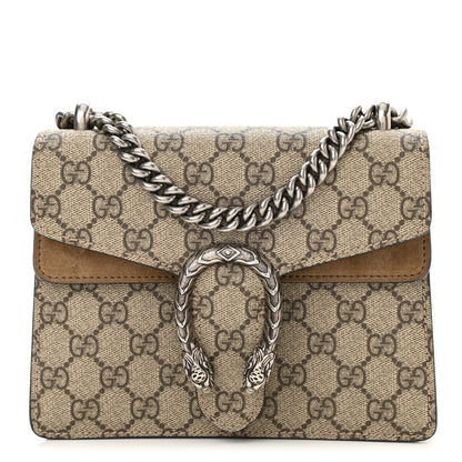 Gucci GG Supreme Monogram Mini Dionysus Shoulder Bag Taupe 1 of 8