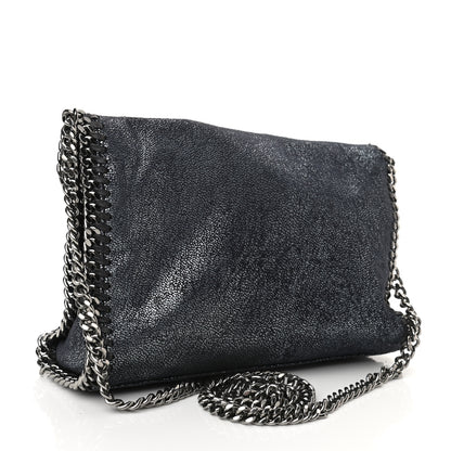 Stella McCartney Chamois Shiny Dotted Mini Falabella Crossbody Bag Ruthenium 2 of 9