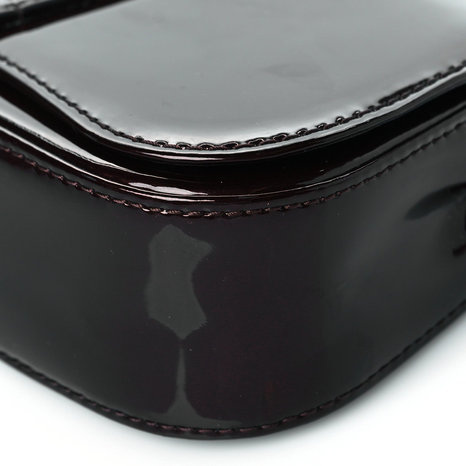 Louis Vuitton Patent Sobe Clutch Amarante 9 of 10