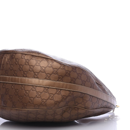Gucci Metallic Guccissima Large GG Twins Hobo Bronze 9 of 10