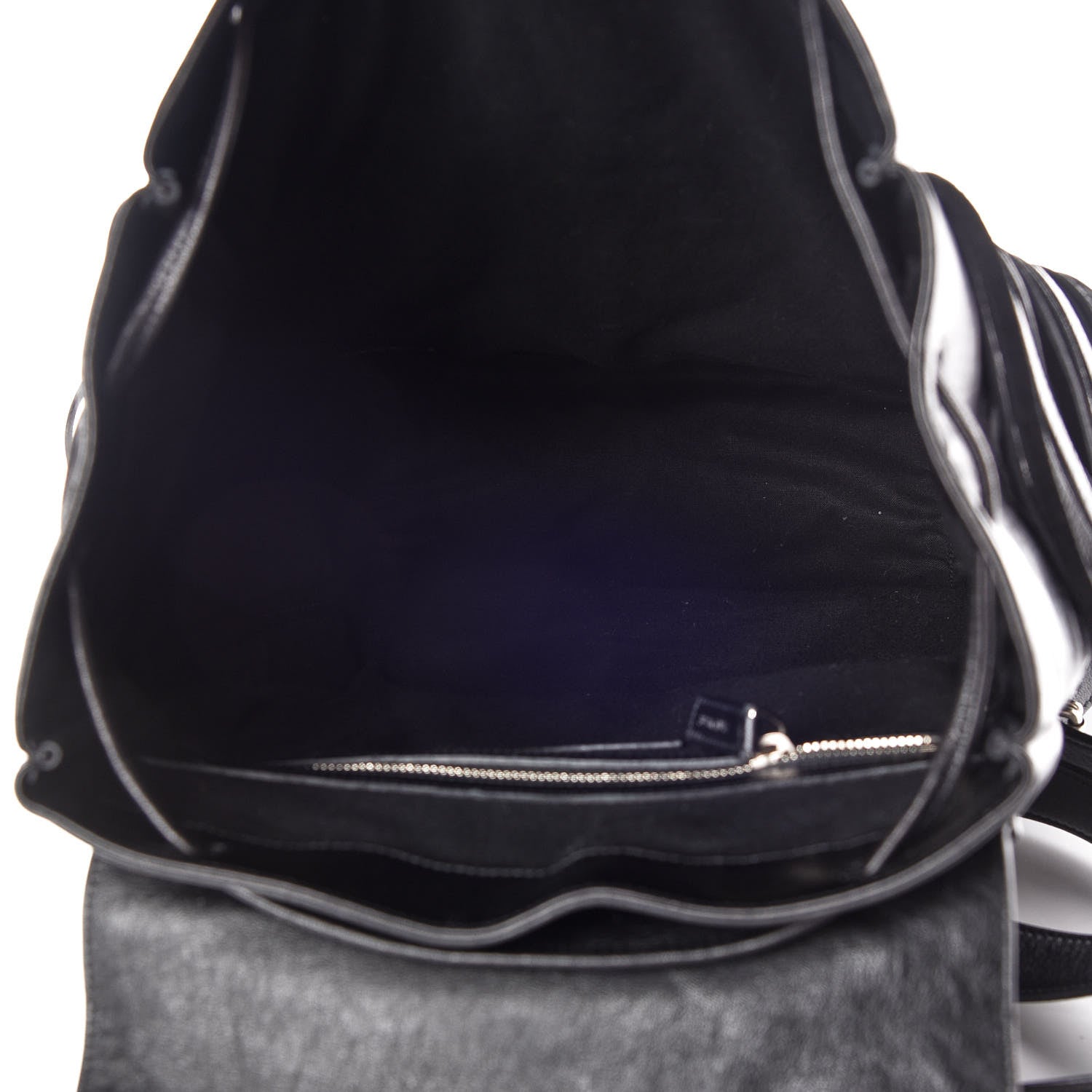 Saint Laurent Calfskin Fringe Festival Backpack Black 7 of 9