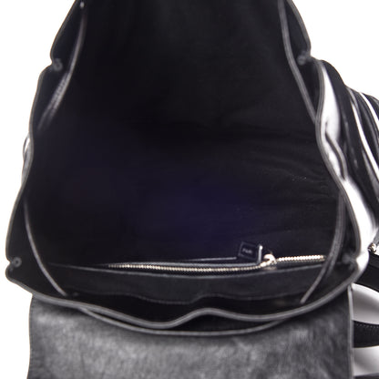 Saint Laurent Calfskin Fringe Festival Backpack Black 7 of 9