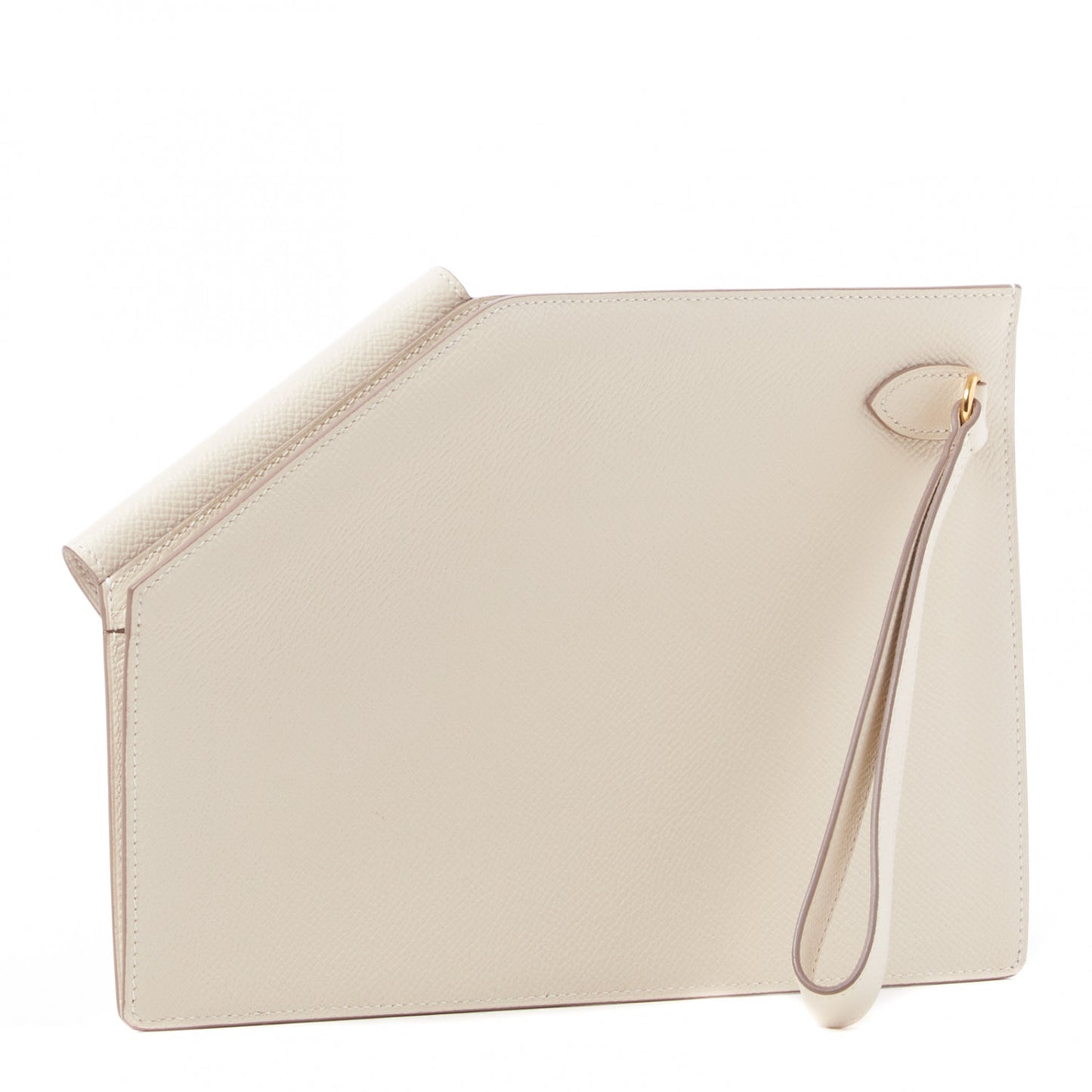 Epsom Kelly Pocket To Go Pouch Craie