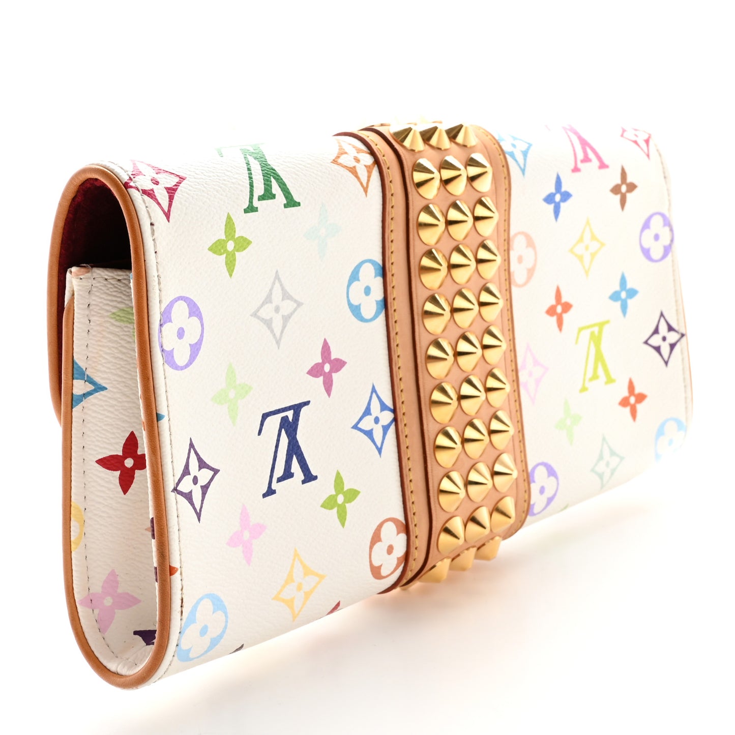 Monogram Multicolor Courtney Clutch White