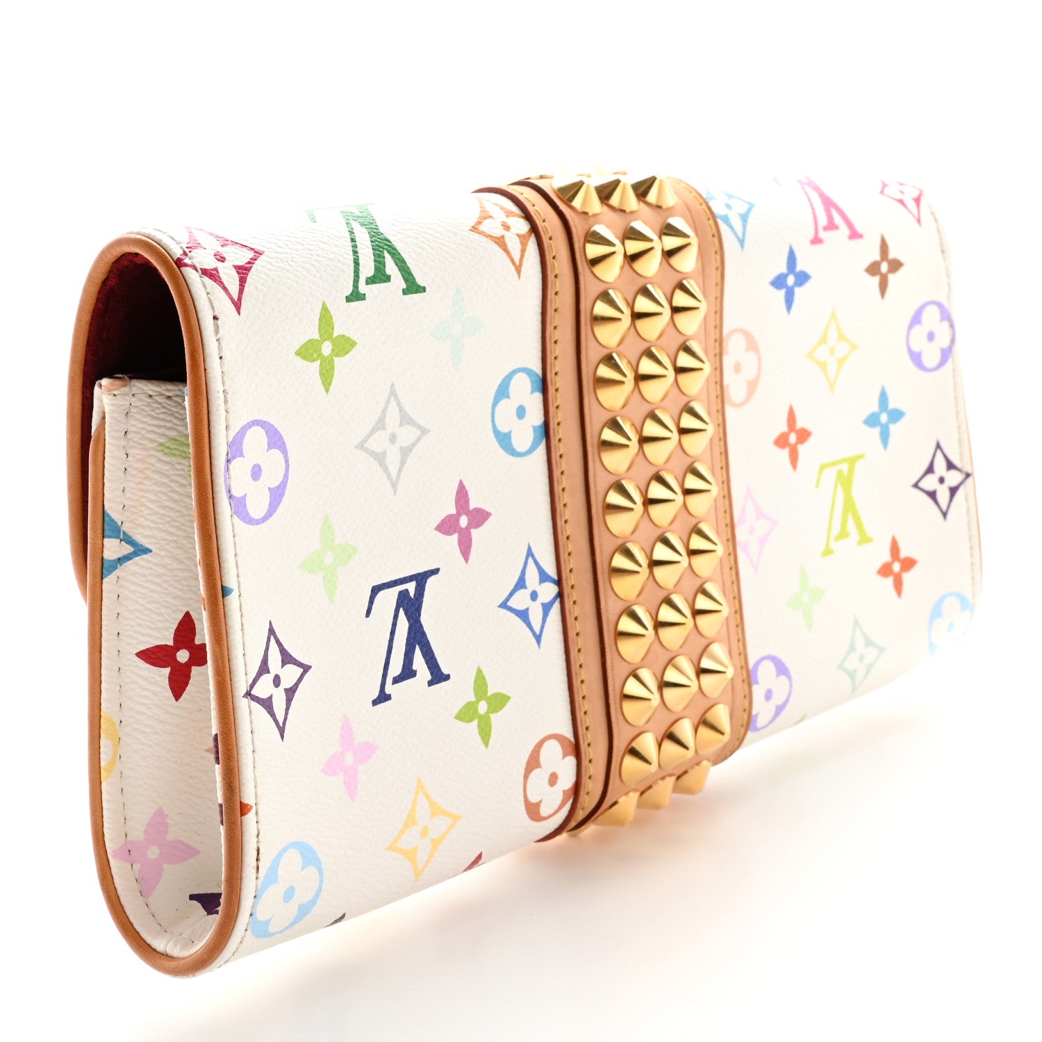 Louis Vuitton Monogram Multicolor Courtney Clutch White 3 of 17