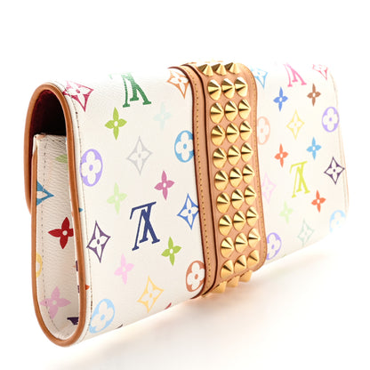 Louis Vuitton Monogram Multicolor Courtney Clutch White 3 of 17