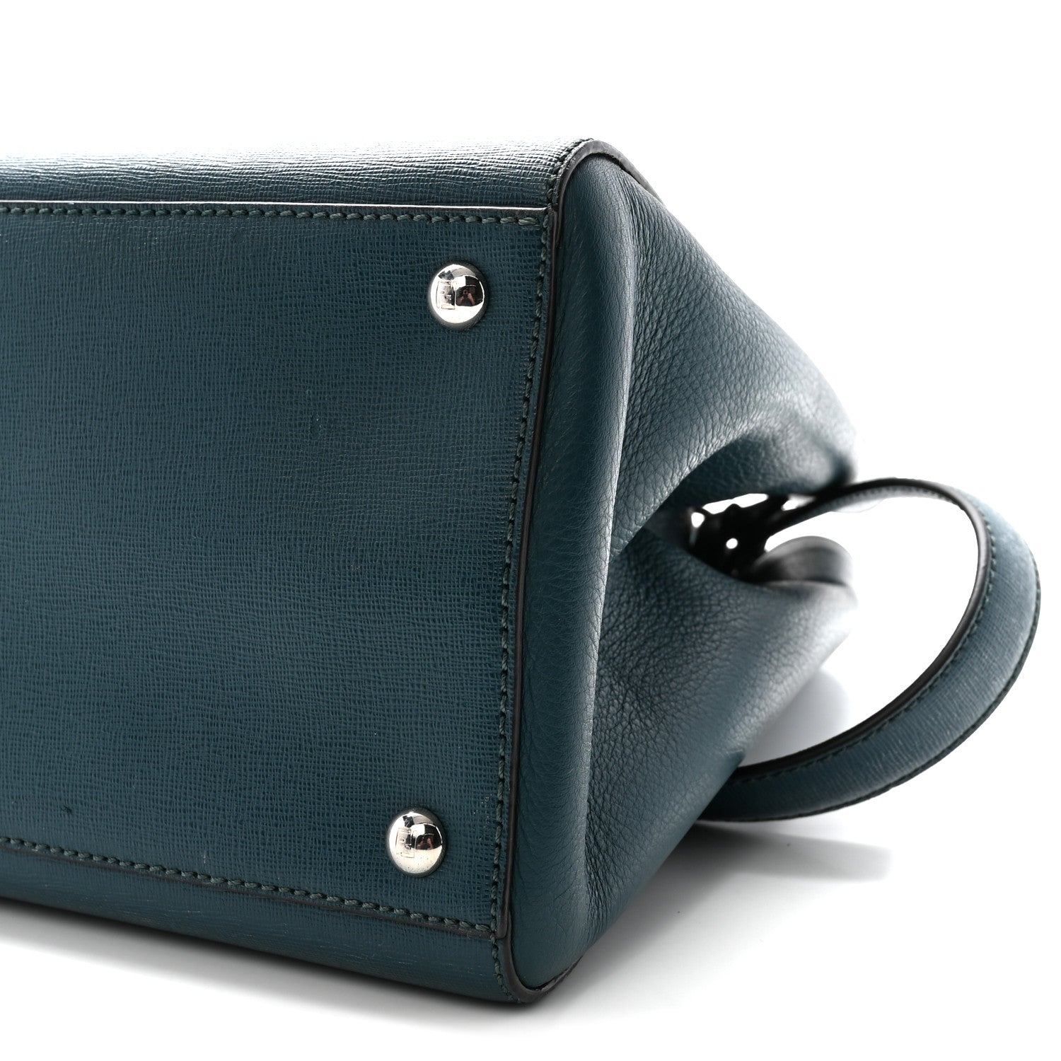 Fendi Vitello Elite Regular 2Jours Tote Oceano 10 of 10
