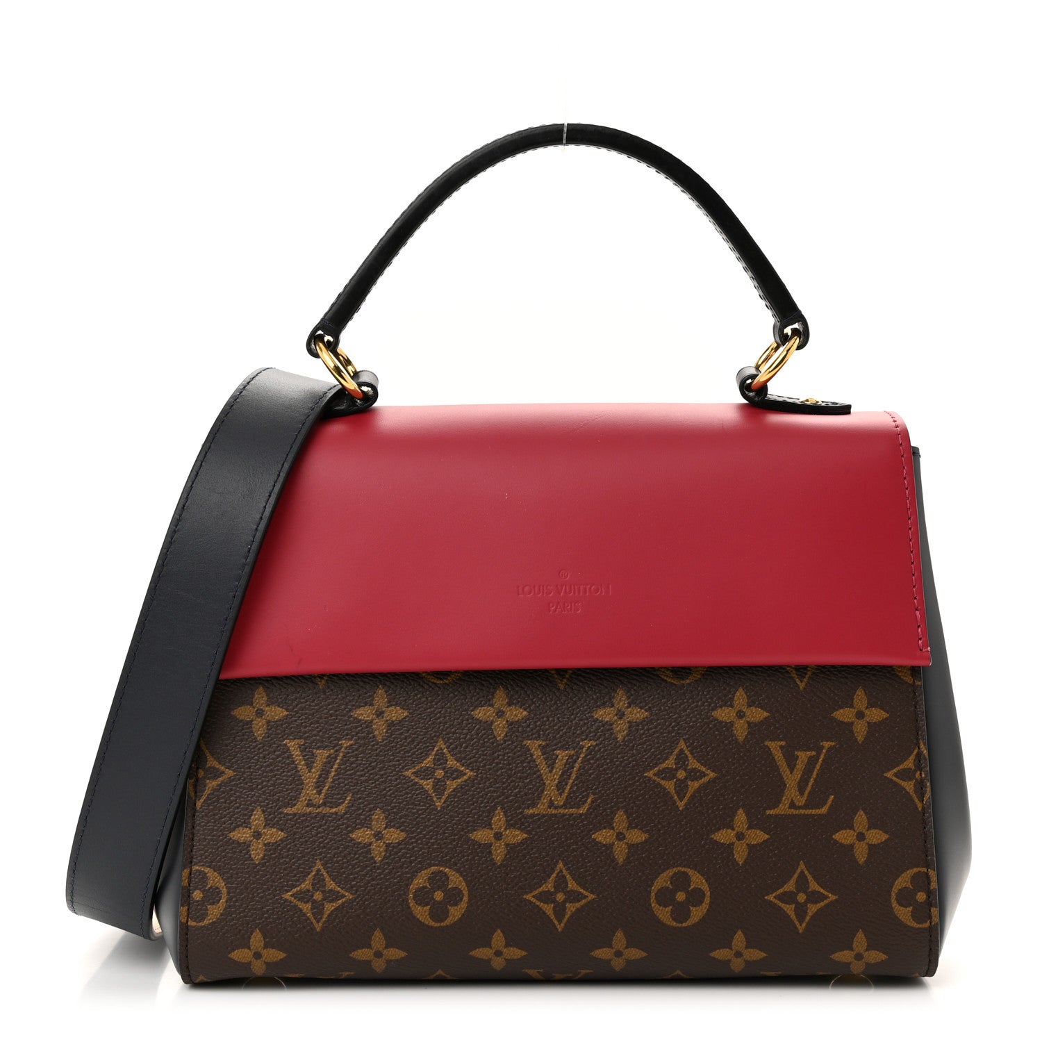 Louis Vuitton Monogram Calfskin Cluny BB Red 1 of 9