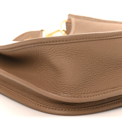 Hermes Taurillon Clemence Evelyne III PM Beige De Weimar 9 of 10