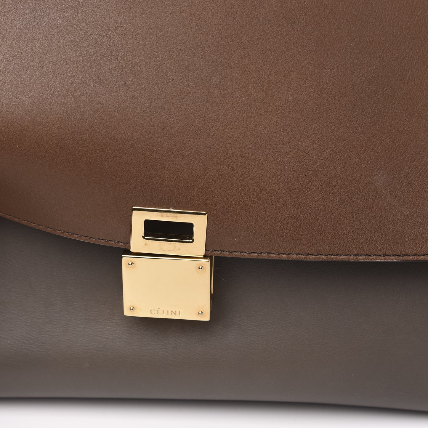 Drummed Calfskin Suede Medium Trapeze