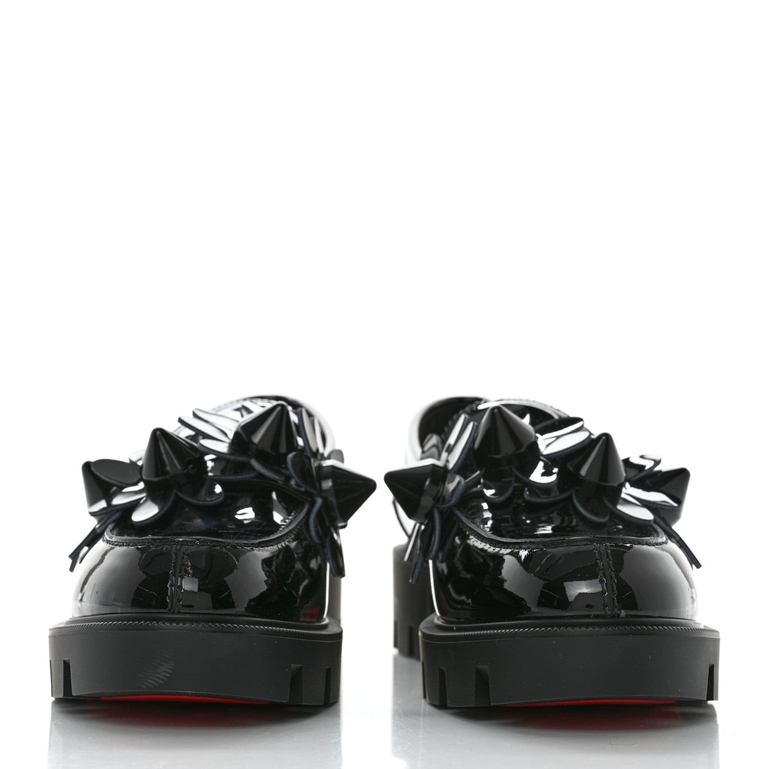Christian Louboutin Patent Daisy Loafers 37.5 Black 2 of 8
