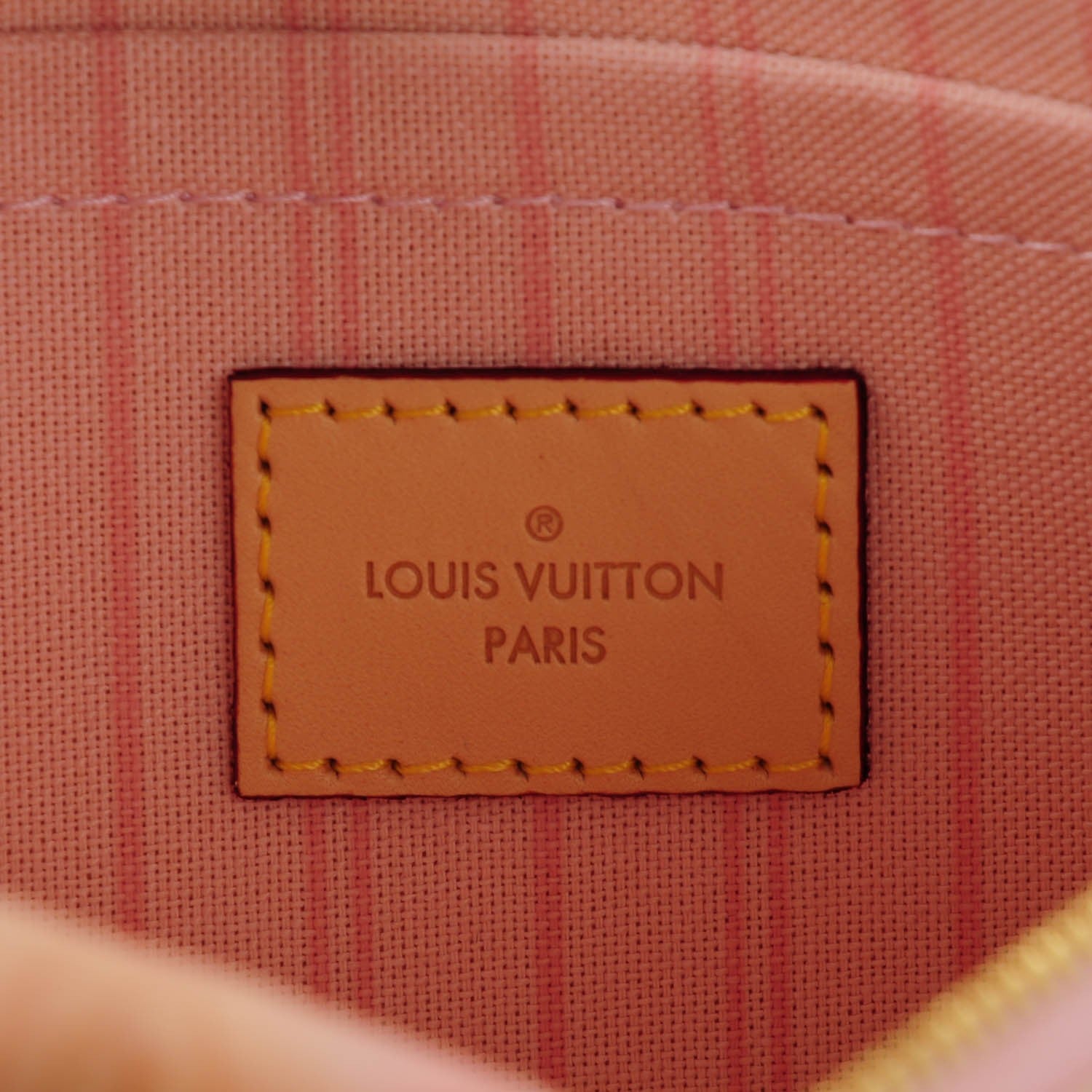 Louis Vuitton Damier Azur Neverfull MM GM Pochette Rose Ballerine 6 of 8