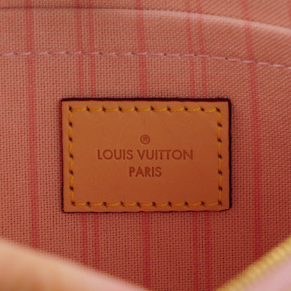 Louis Vuitton Damier Azur Neverfull MM GM Pochette Rose Ballerine 6 of 8