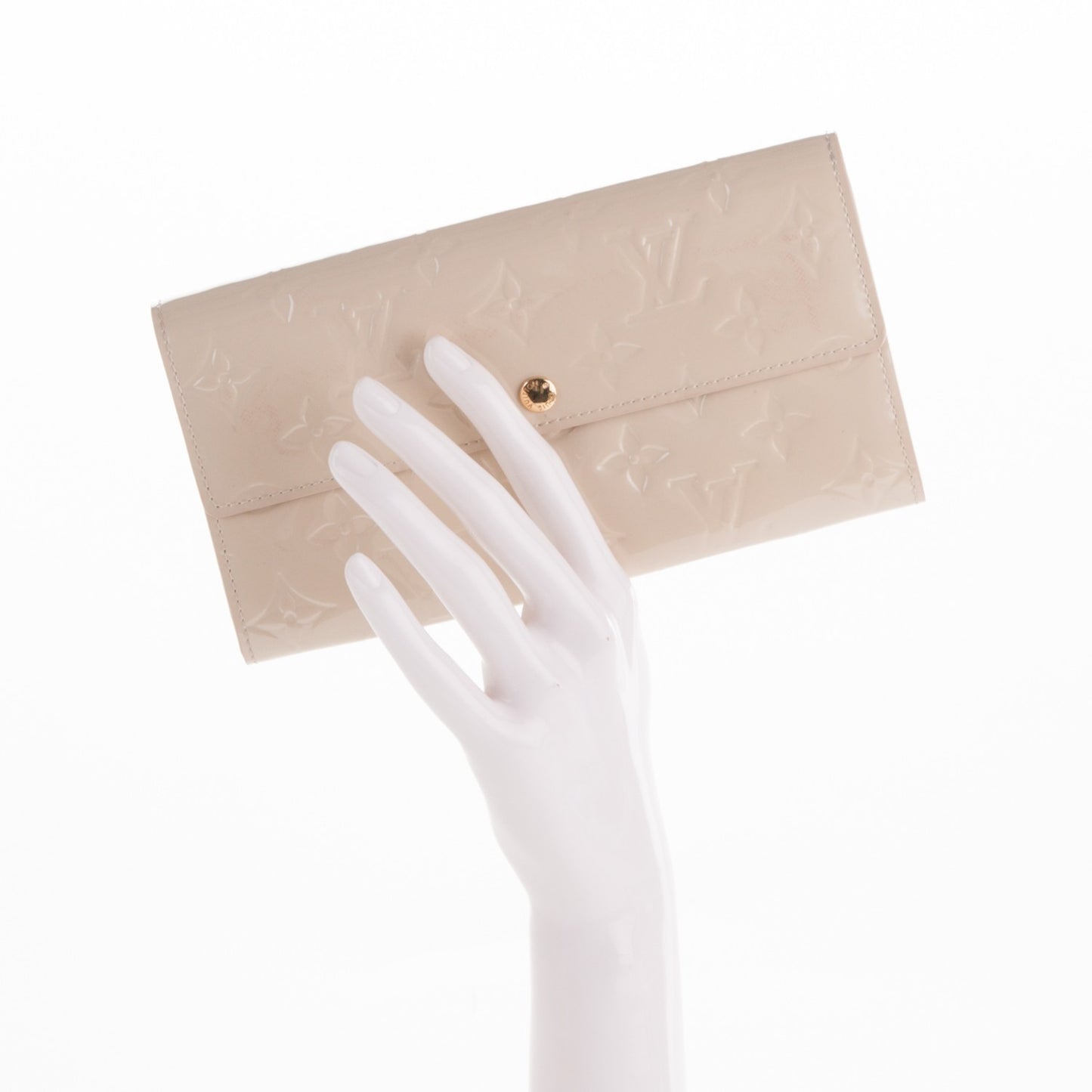 Vernis Sarah Wallet Blanc Corail
