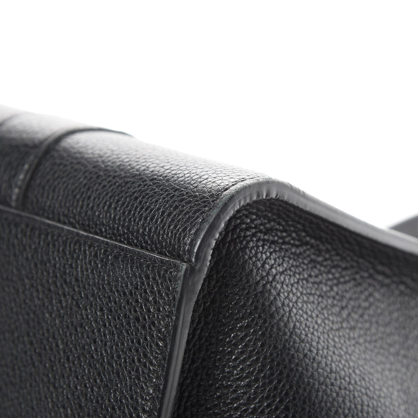 Grain Vegetable Tanned Calfskin Zipped Bayswater Black