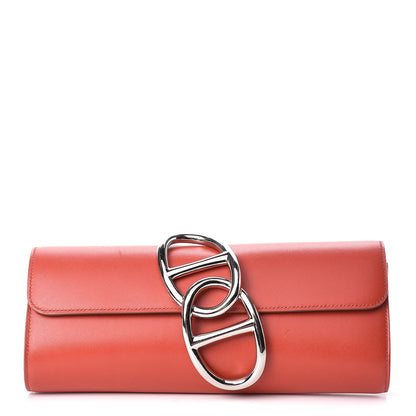 Hermes Tadelakt Egee Clutch Sanguine 1 of 11