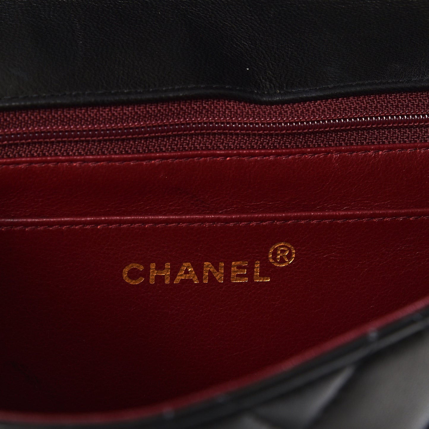 Lambskin Quilted Medium Single Flap Black