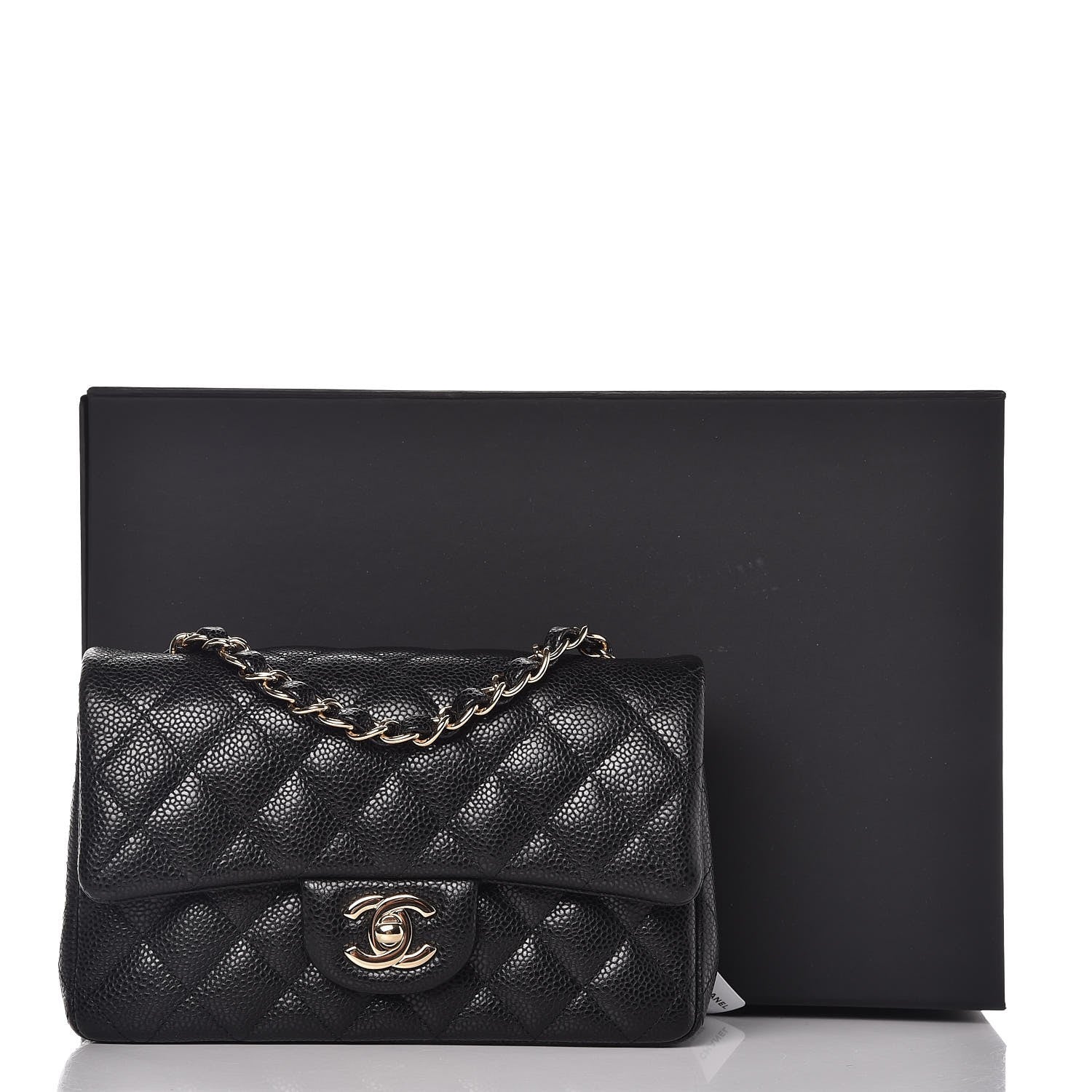 Chanel Caviar Quilted Mini Rectangular Flap Black 8 of 8