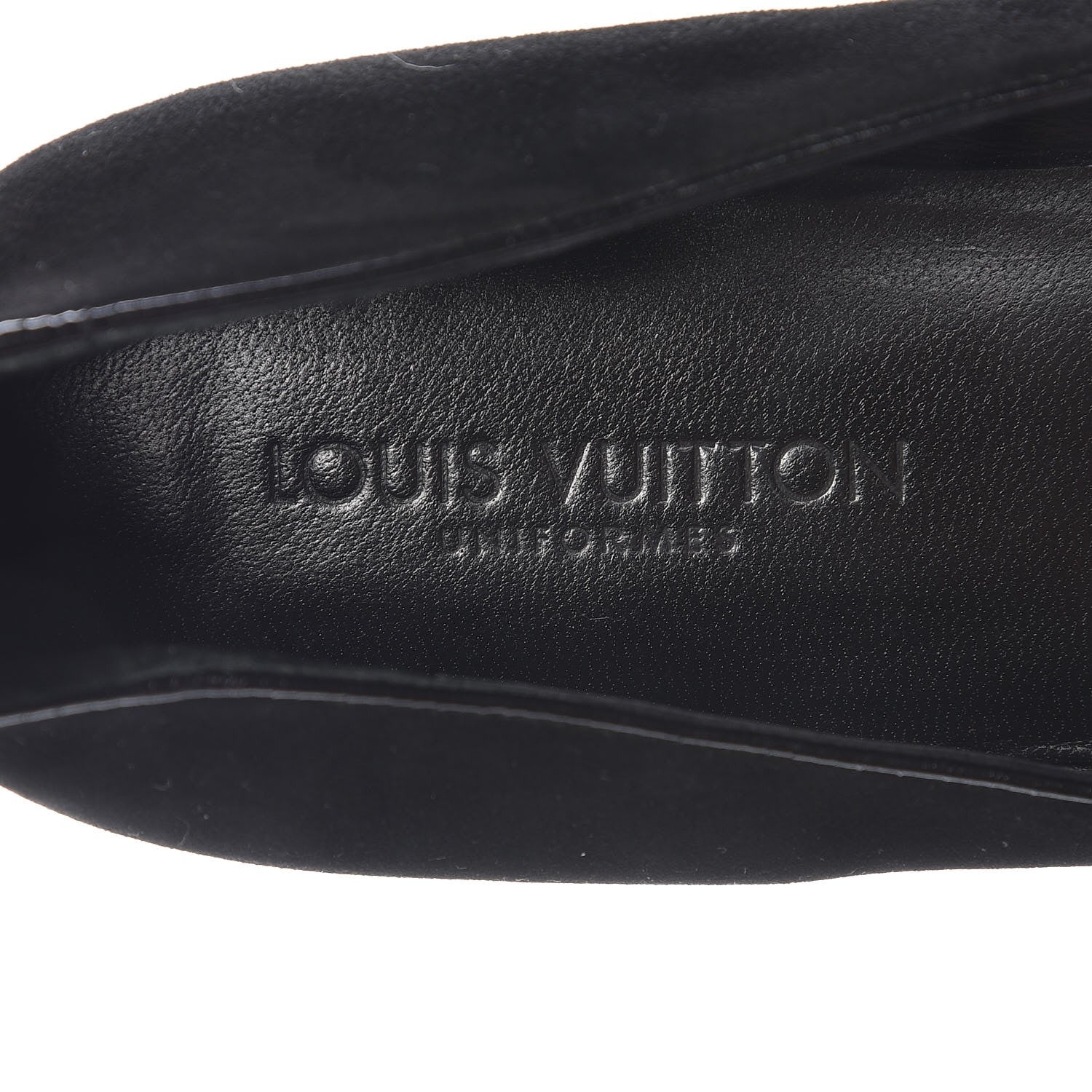 Louis Vuitton Suede Uniformes Ballet Flats 37 Black 10 of 11