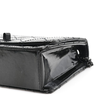 Chanel Patent Calfskin Quilted Reissue Mini Wallet On Chain So Black 11 of 13