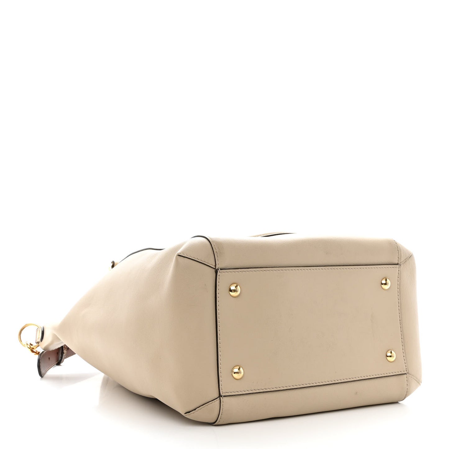 Vitello Grace King Karligraphy Chain Bucket Bag Nuvola Praline