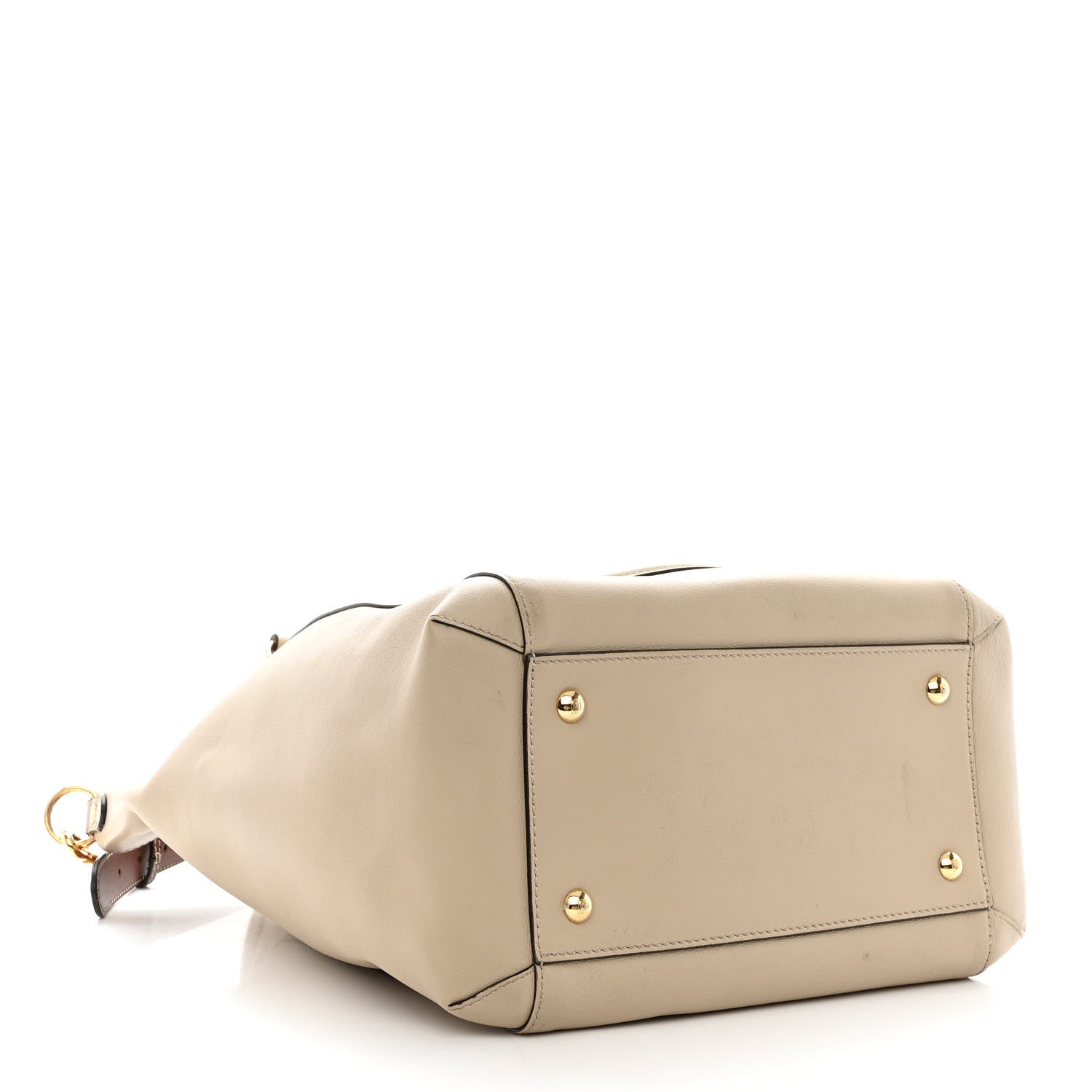 Fendi Vitello Grace King Karligraphy Chain Bucket Bag Nuvola Praline 4 of 11