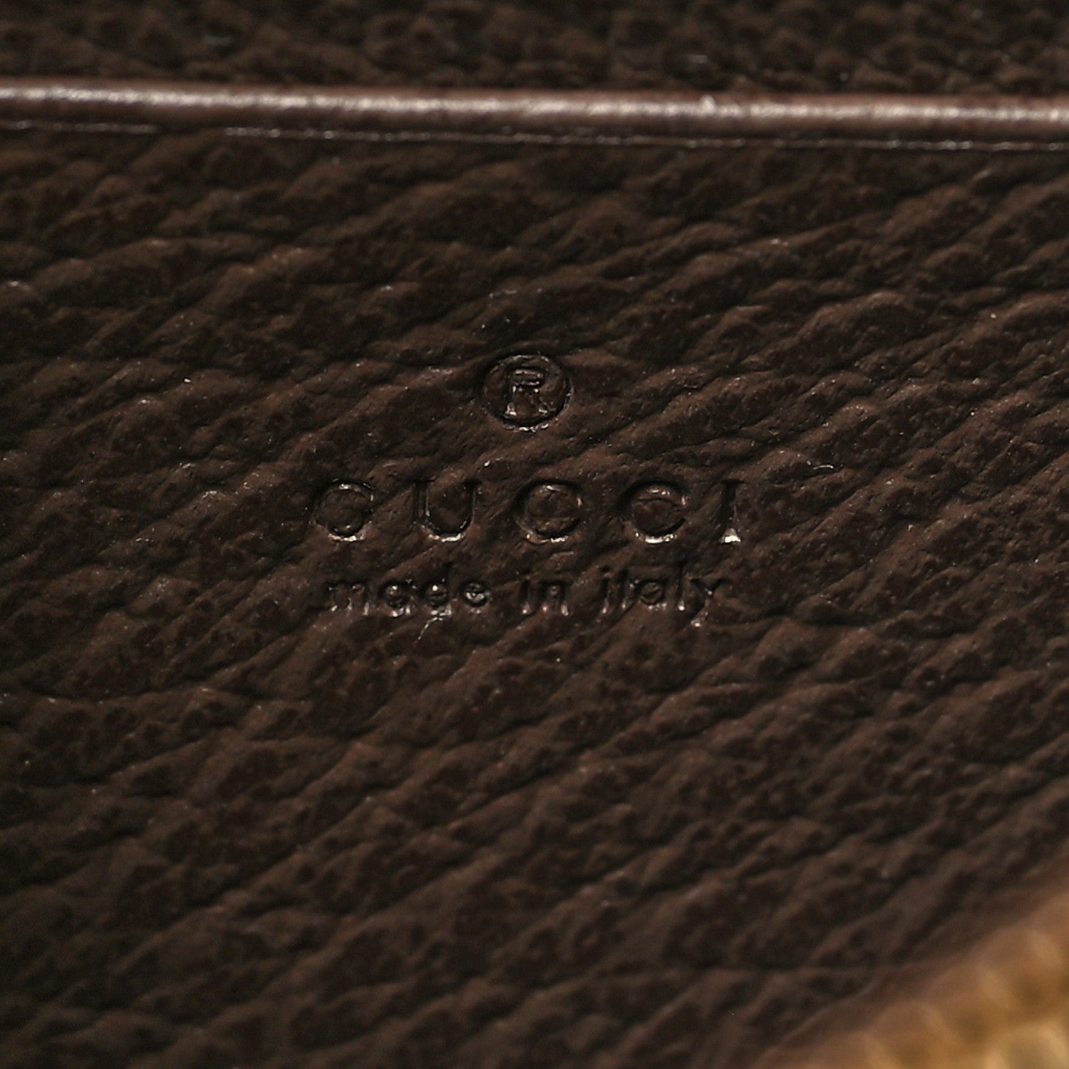 Gucci GG Supreme Monogram Textured Dollar Calfskin Medium Blondie Chain Wallet Beige Ebony New Acero 6 of 10
