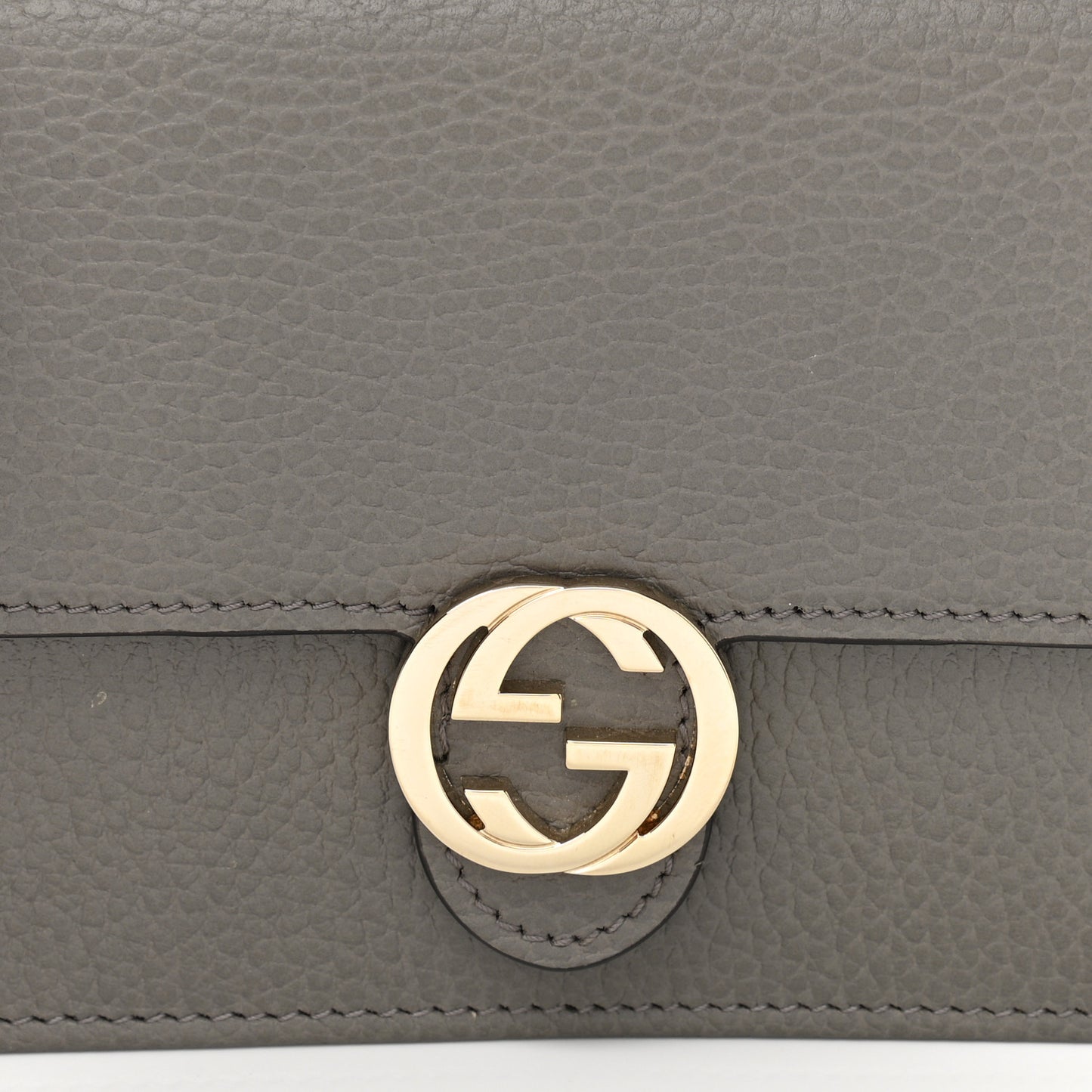 Dollar Calfskin Interlocking G Chain Wallet Loess