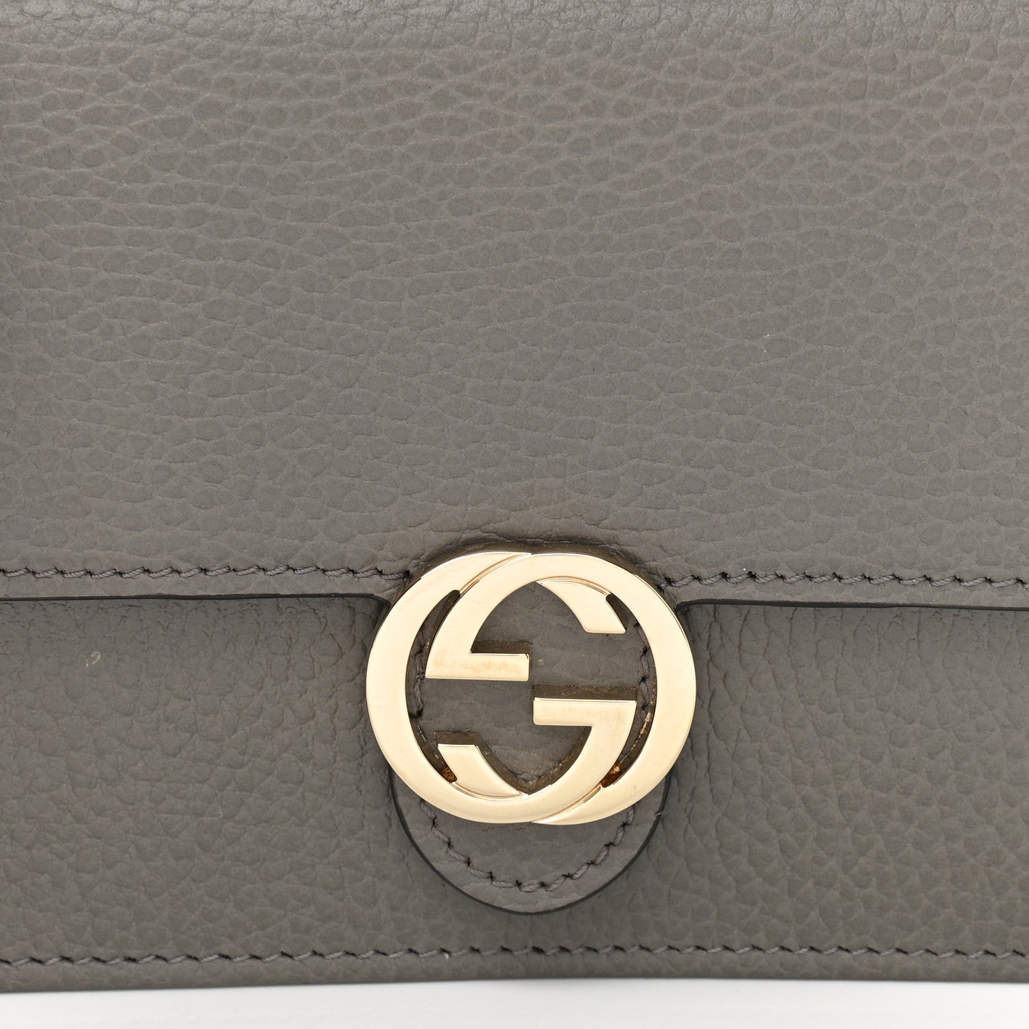 Gucci Dollar Calfskin Interlocking G Chain Wallet Loess 8 of 10