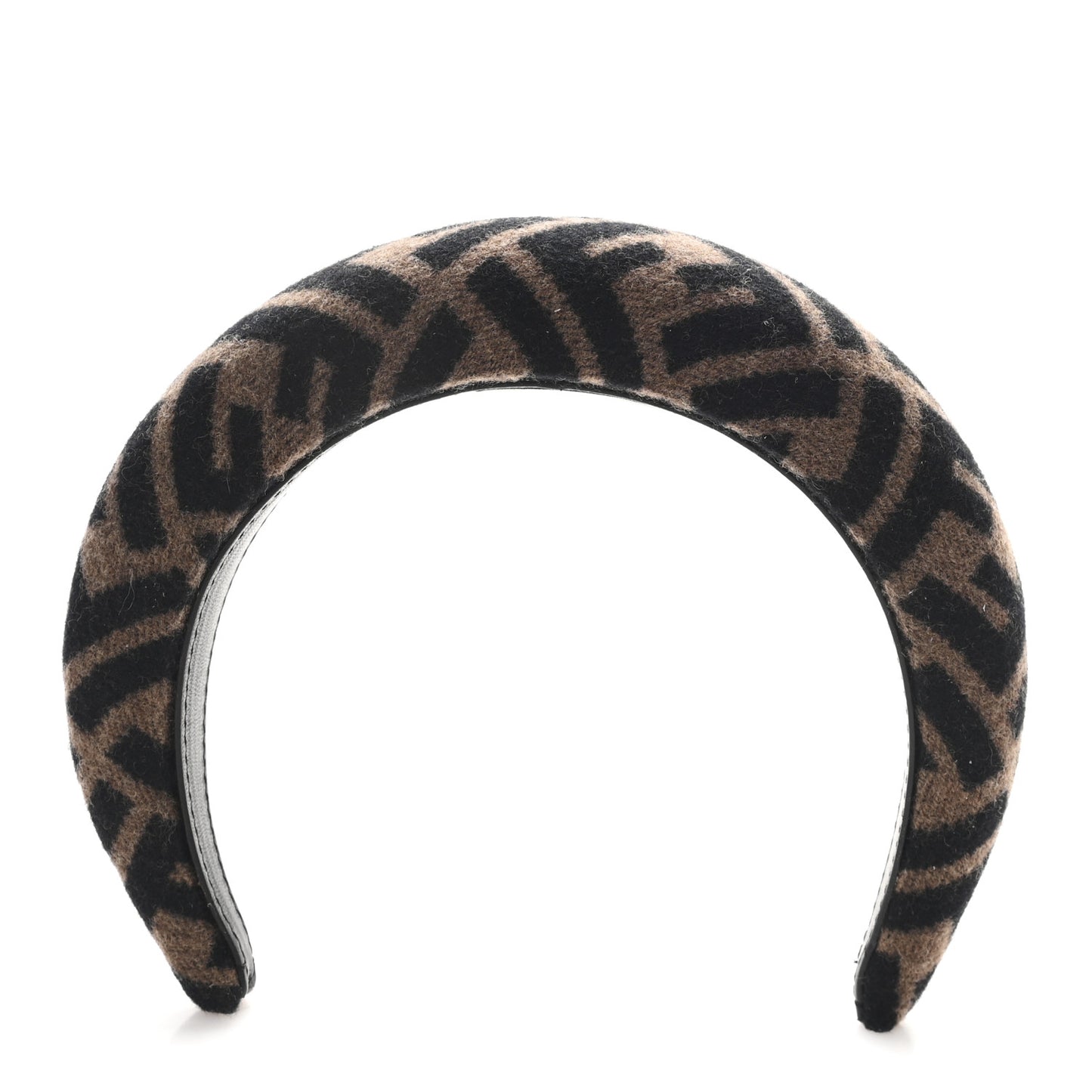 Wool Cashmere FF Logo Headband Tobacco