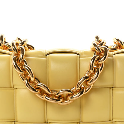 Bottega Veneta Lambskin Maxi Intreccio Padded Chain Cassette Crossbody Bag Corn 8 of 11