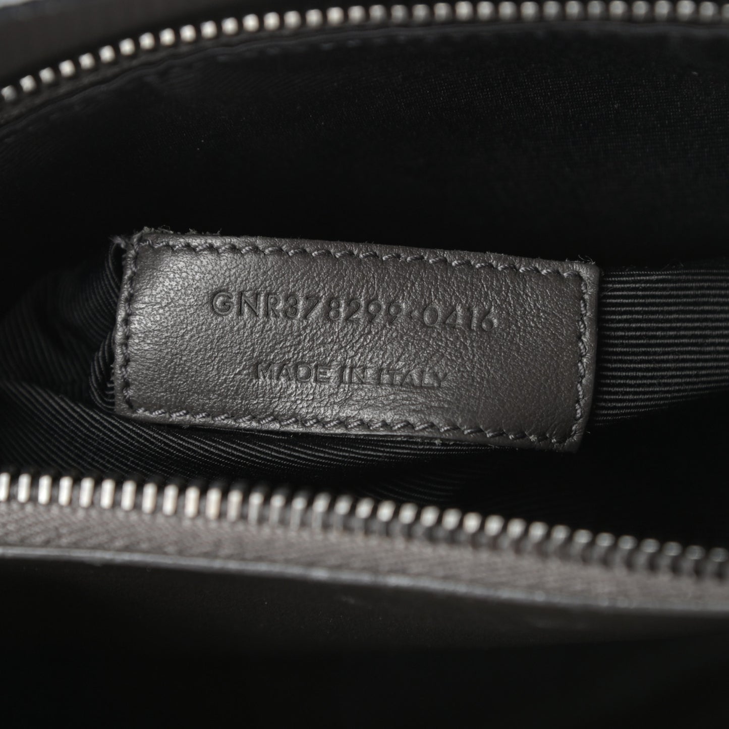 Grained Calfskin Small Sac De Jour Coal