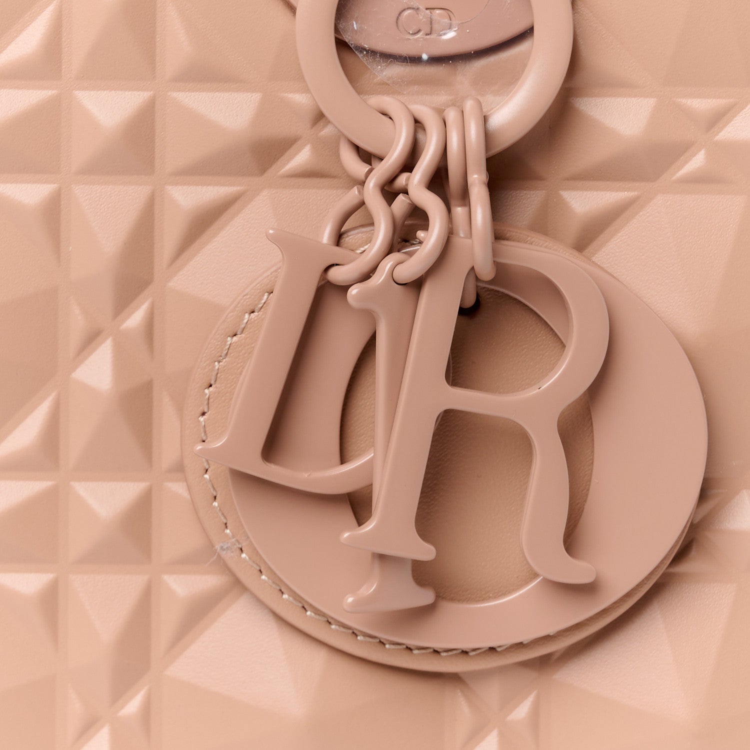 Christian Dior Calfskin Cannage Diamond Small My ABCDior Lady Dior Rose Des Vents 8 of 11