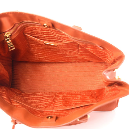 Prada Saffiano Lux Large Tote Papaya 5 of 10