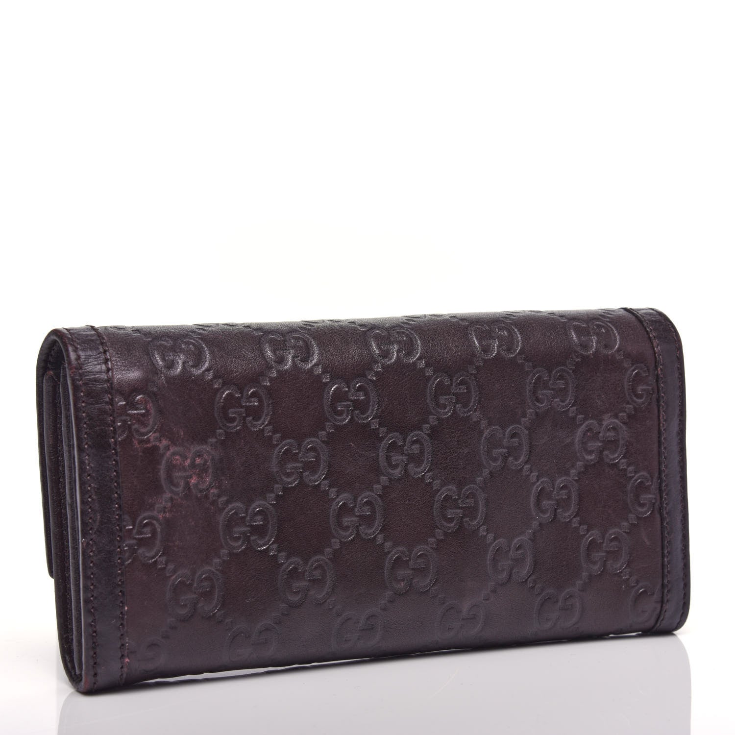 Gucci Guccissima Sukey Continental Wallet Purple 4 of 12