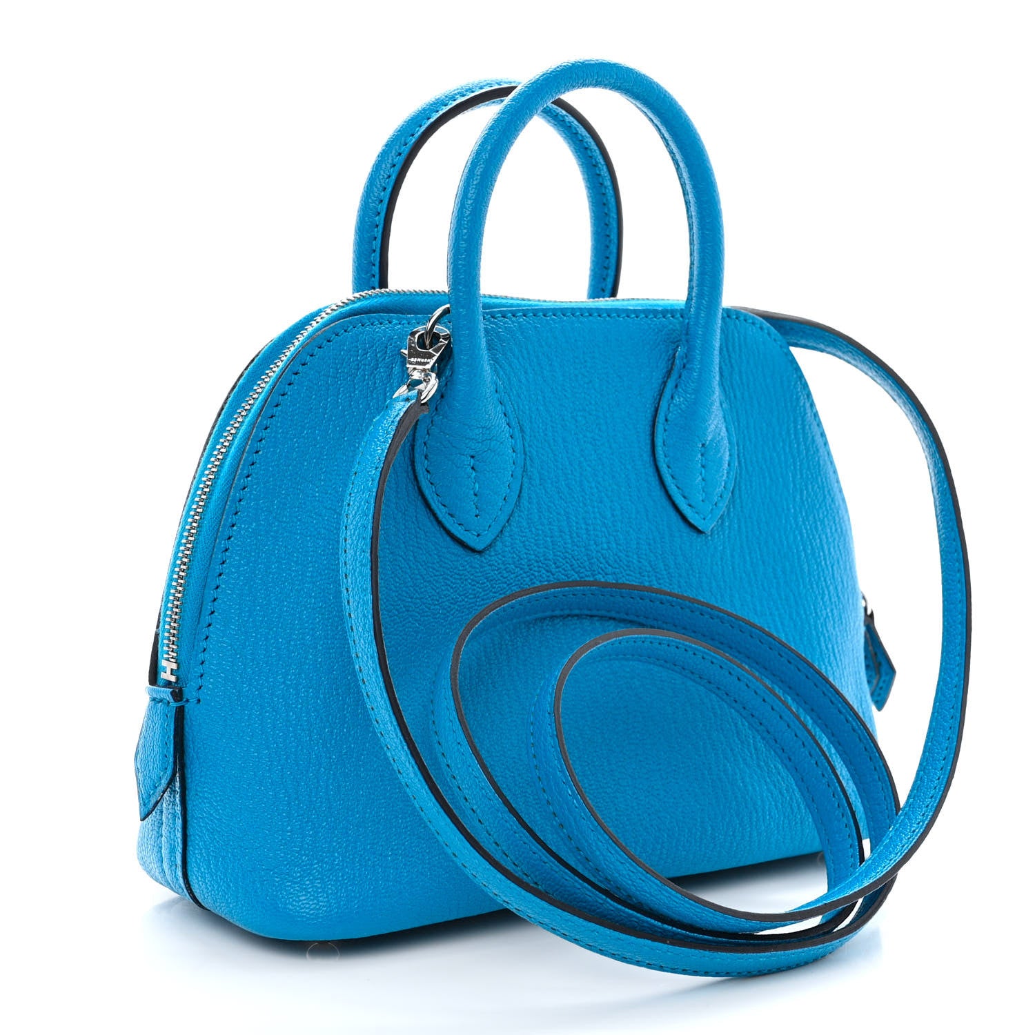 Hermes Chevre Mysore Mini 1923 Bolide Bleu Frida 3 of 10
