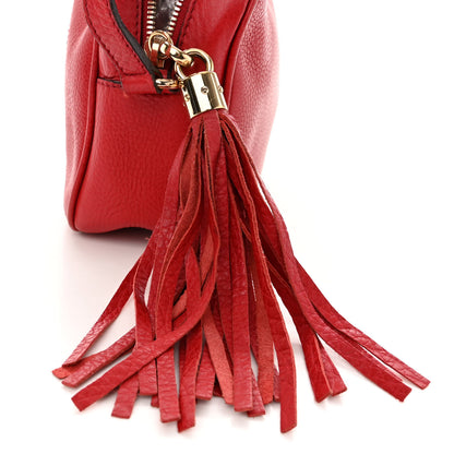 Gucci Pebbled Calfskin Small Soho Disco Bag Tabasco Red 13 of 13