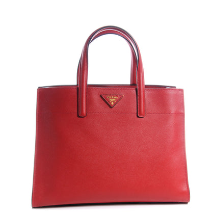 Prada Saffiano Soft Tote Fuoco 1 of 10