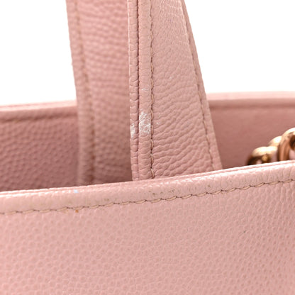 Chanel Caviar Quilted Small Business Affinity Shopping Bag Light Pink 23 of 25