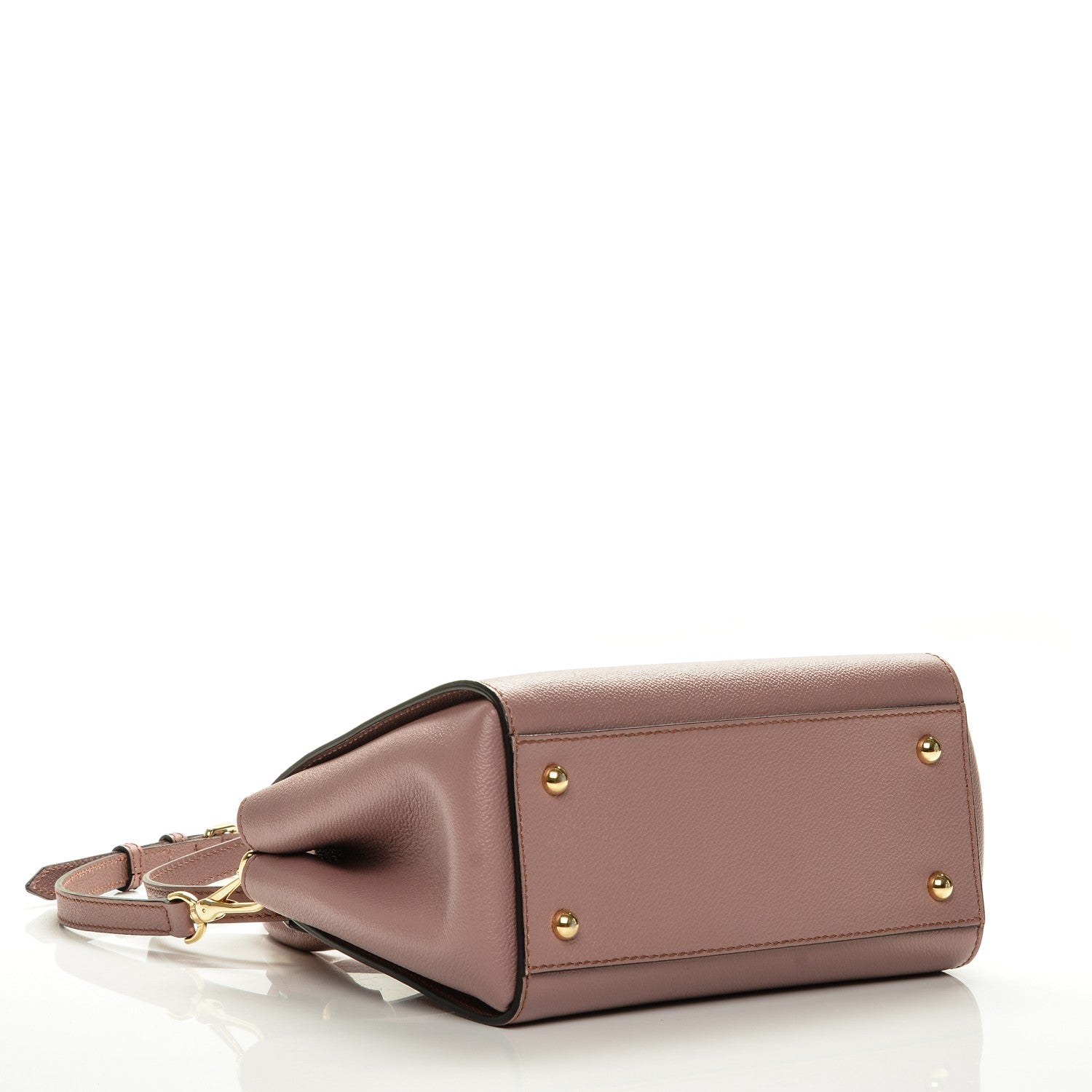 Burberry Soft Grain Calfskin Small Buckle Tote Dusty Pink 5 of 8