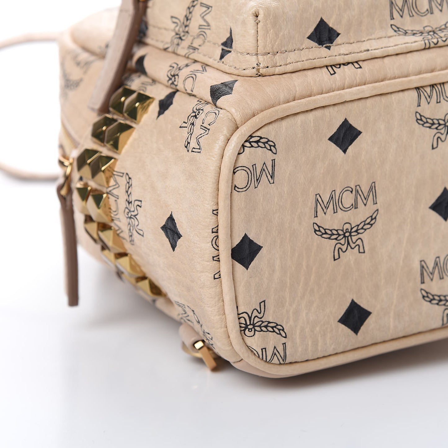 Visetos Side Stud X-Mini Stark Backpack Beige