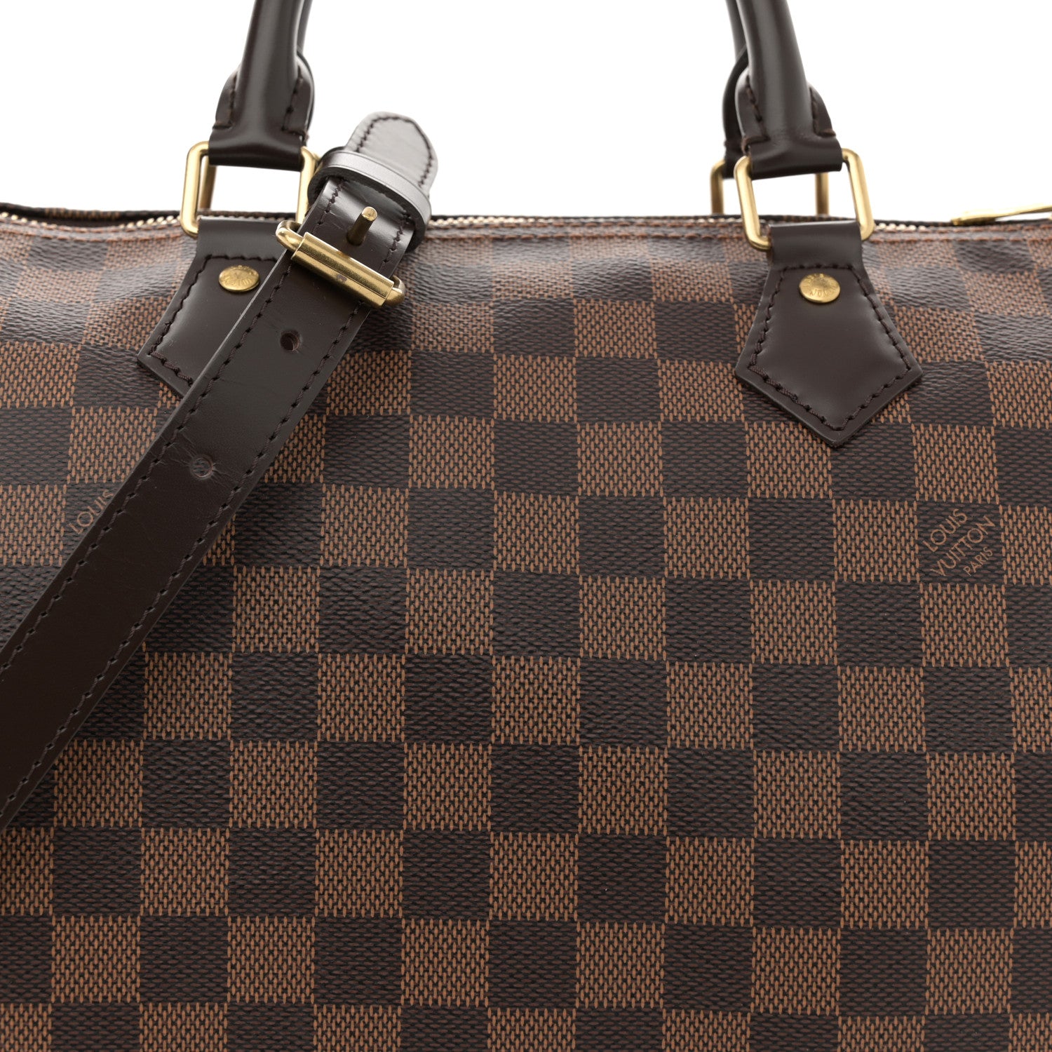 Louis Vuitton Damier Ebene Speedy Bandouliere 30 8 of 11